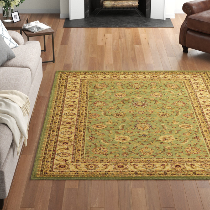 Tapis oriental Niles, Rectangle 9 pi x 12 pi, Vert