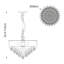 Kacey 6 - Light Crystal Chandelier