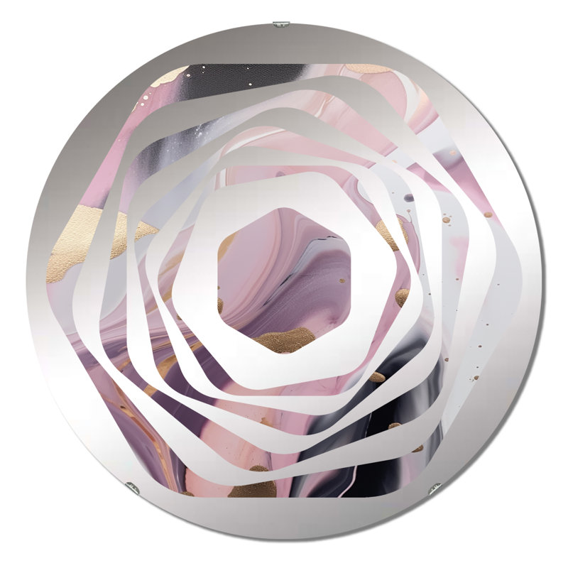 Daia - Miroir décoratif Amorphe, 23,6 po x 23,6 po