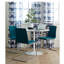 Dora Round Metal Base Dining Table