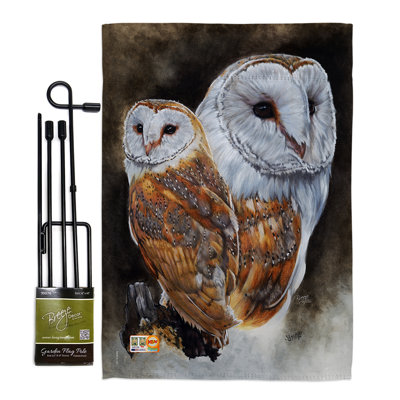 Double Sided 18.5'' H x 13'' W Polyester Flag Set