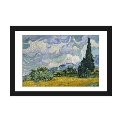 «Wheat Field with Cypresses June-juillet 1889 Metropolitan Museum of Art, NYC» par Vincent Van Gogh, reproduction sur toile