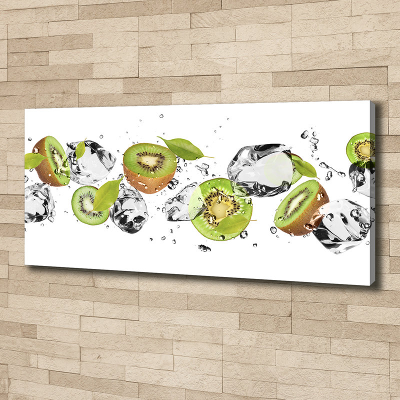 Kiwi And Water - Wrapped Canvas Print