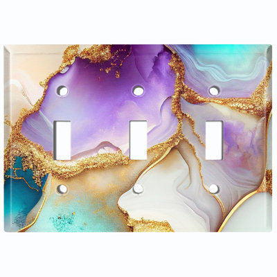 3-Gang Toggle Light Switch Wall Plate