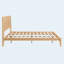 Lit plateforme en bois de bambou de taille moyenne Mid-Century de 12 pouces avec support en lattes de bois-1764435652-1764435705