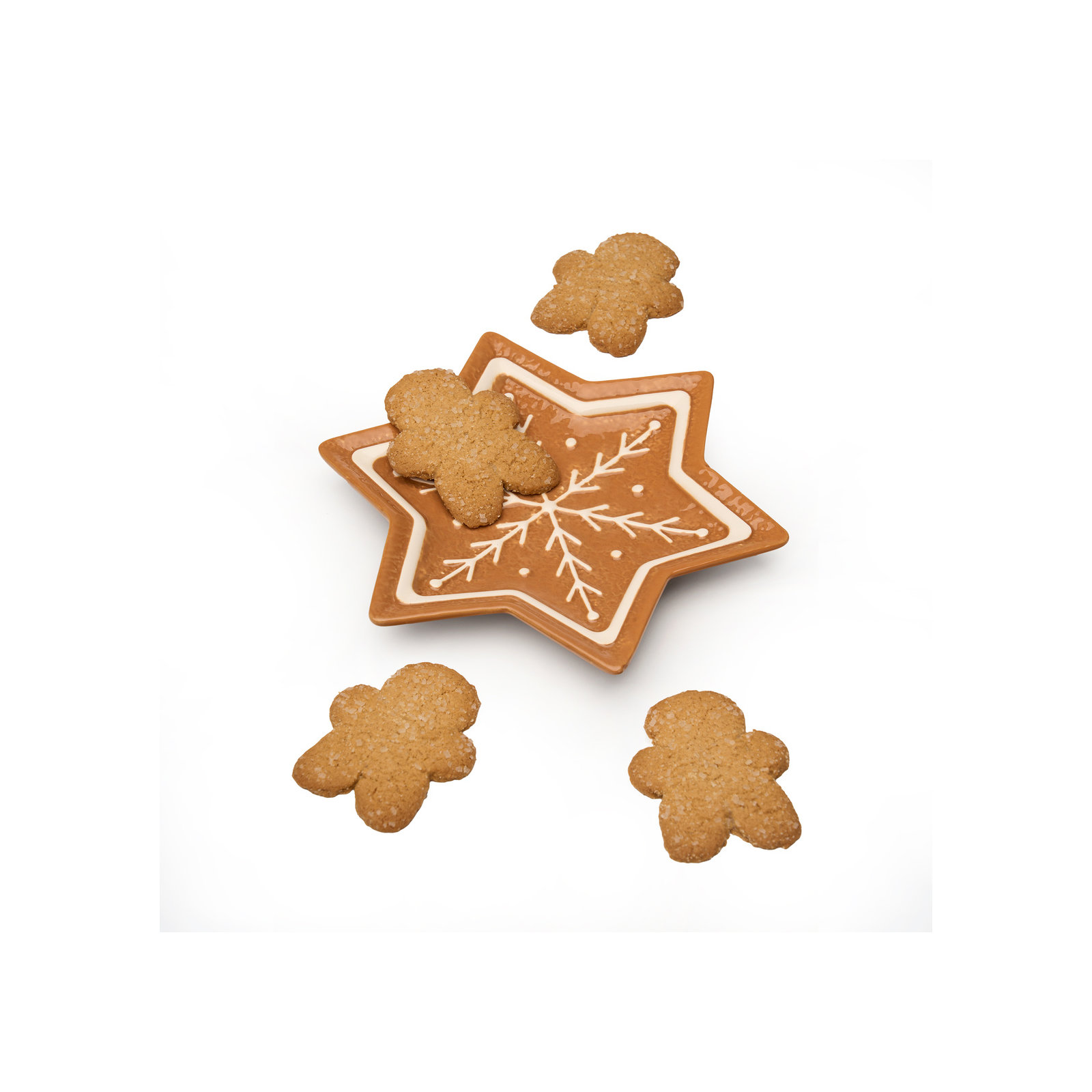 Star Gingerbread Appetizer Plate