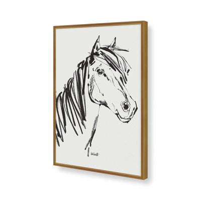 Reproduction d'art à cheval par Anne Tavoletti