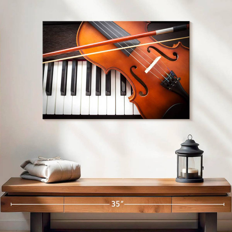Abarca, violon et instruments de piano, H 24 po x l 36 po