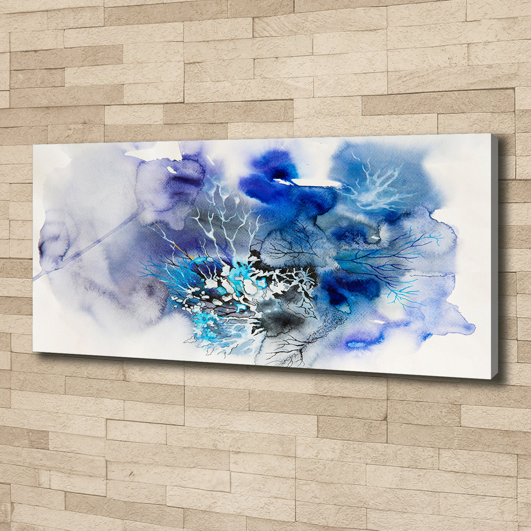 Leinwanddruck - Wandkunst - Drucke auf Leinwand - 125X50 Bild Bildthema: Abstraktion Leinwand Blumen