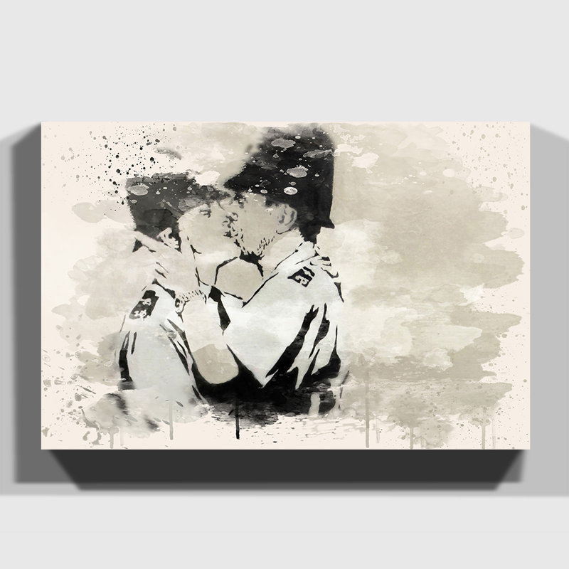 Banksy - Wrapped Canvas Painting, 50cm H x 76cm W