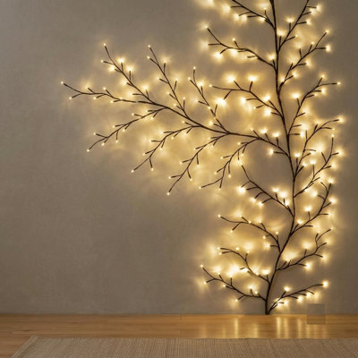  144 LED, 18 Branches Enchanted Willow Vine Lights, 7.5ft Plug-in Lights for Walls Bedroom Home Decor, 1 Pack