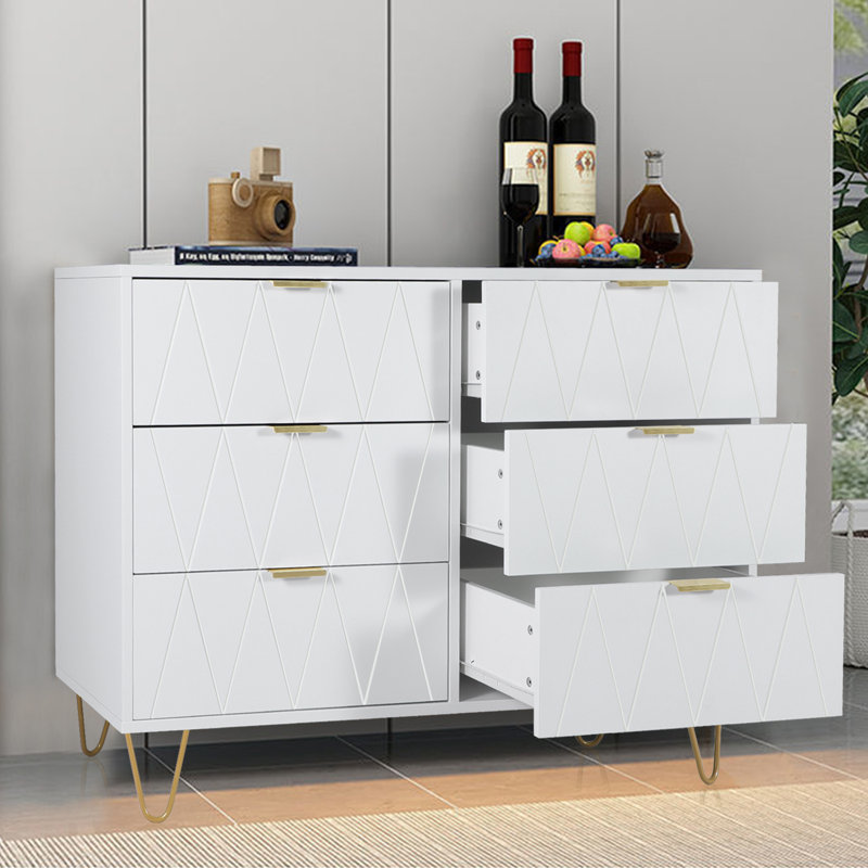 Commode double l 39,4 po Marable, Blanc