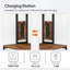 Baker's Rack with Power Outlet, Kitchen Storage Microwave Stand Coffee Station with 11 S-Shaped Hooks, 60 x 40 x 166.5 cm, Rustic Brown, Multi-purpose Storage Shelf for Kitchen, Dining Room & Study