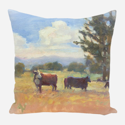 Coussin décoratif en lin