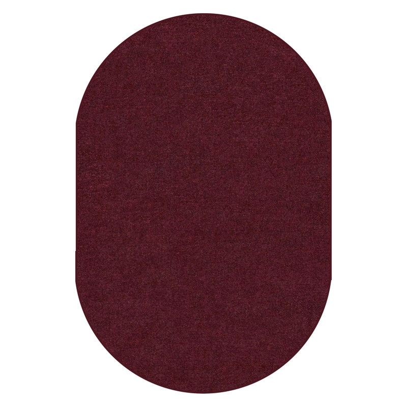 Tapis rouge canneberge Mt St Helens, Ovale 7 pi 6 po x 12 pi