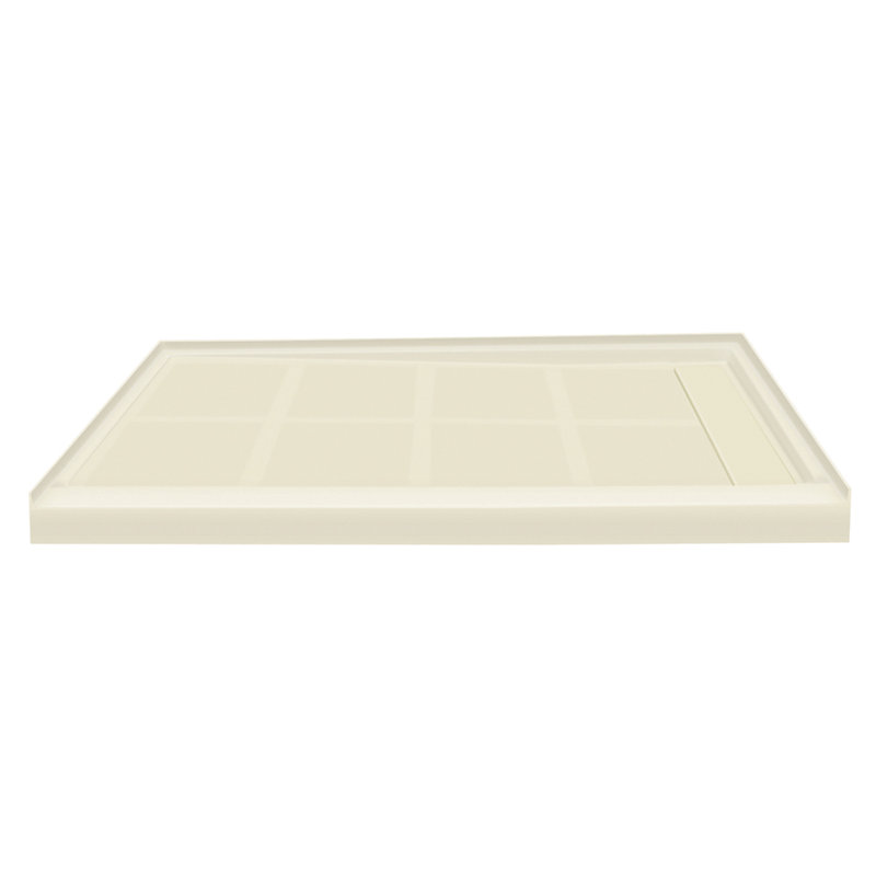 Gray 32'' x 48'' Rectangular Single Threshold Shower Base