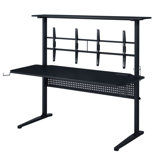Canzi Gaming Table with USB Port in Black
