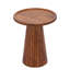  Table d'appoint en bois sculpté - Bois massif, finition naturelle et noire-919161034