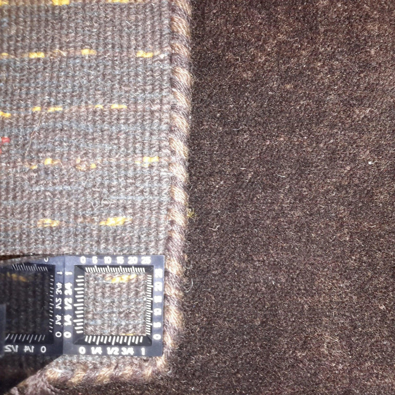 Canvello Hand Loom Modern All Over Indo Gabbeh Rug - 4'8'' X 6'7''