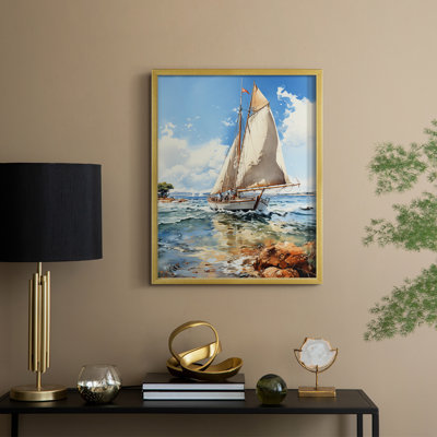 NAUTICAL Series CECXL, reproduction encadrée - bois massif