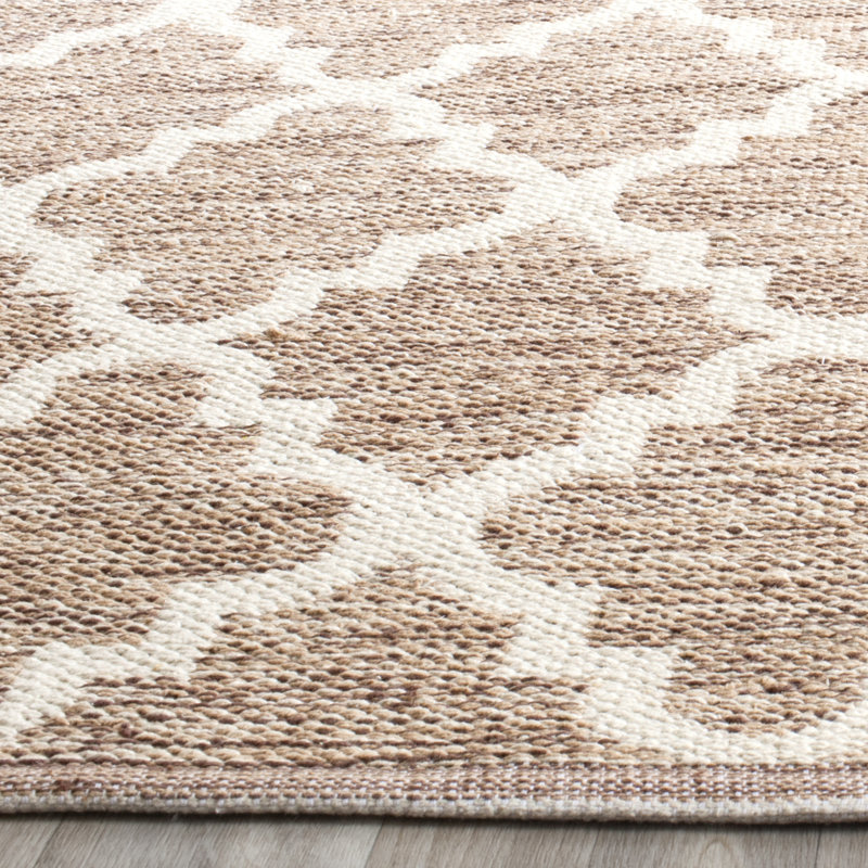 Melchor Hand Woven Cotton Geometric Rug, Rectangle 8' x 10'