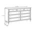Buffet multi-tiroirs en bois massif