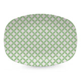 Geometric Green and Rosa Pink Platter