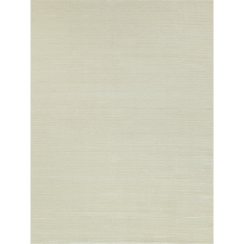 Super Tibetan Hand-knotted Wool/Bamboo Silk, Gray/Charcoal Area Rug