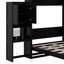 Grand lit escamotable avec bureau, coiffeuse et armoires-215089455