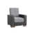 Light Grey Chenille/Black Leather est en rupture de stock