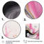 «Wild Promises Abstract Gold Wave» rose et noir - reproduction sur toile-25224495-25224494