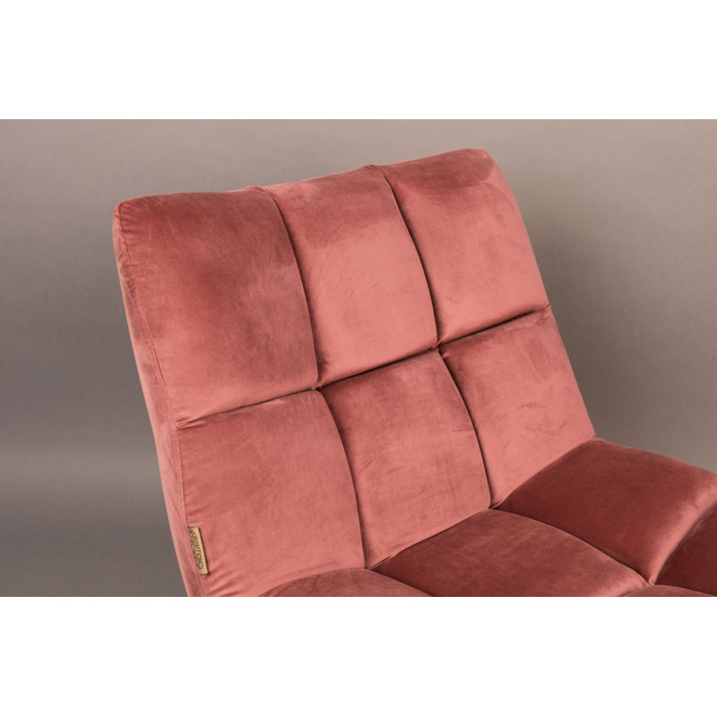 Bar Swivel Lounge Chair, Golden Brown Velvet