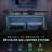 Modern Bed With 2 Nightstands, Charging Station And Colorful Led Light-1867890487