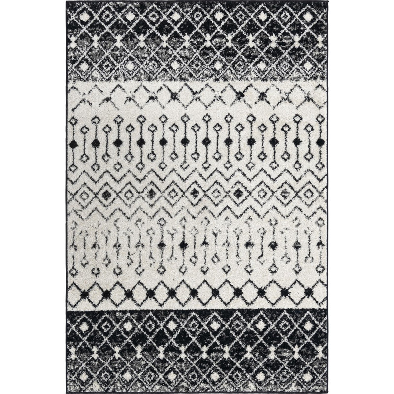 Abstract Indoor Rug, Rectangle 4' x 6'