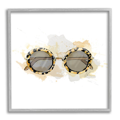 Lunettes de soleil glamour «Summer Fashion» par Alison Petrie - impression sur bois