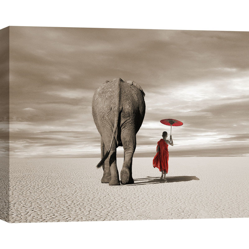 3MR6144 In The Plains by Marc Moreau - Wrapped Canvas Print, 60cm H x 80cm W x 4cm D