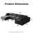 157" Oversized Modular Boneless Cloud Couch with Ottoman, No-Assembly Required for Living Rooms-432976403
