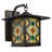 11.75"H 1-Light Mission Style Outdoor Wall Lantern Sconce Black