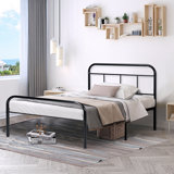 Twin Bed Frame with Headboard Single Bed Frames No Box Spring Needed