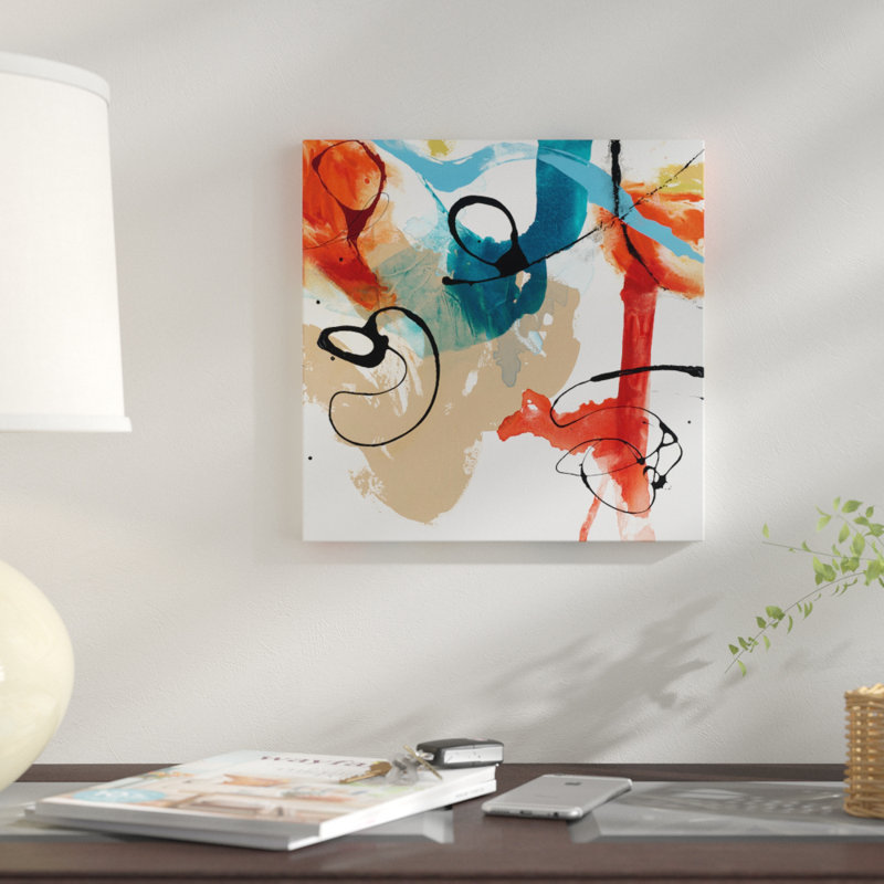 " Fabricate I " by Sisa Jasper, 18" H x 18" W x 1.5" D, Wrapped Canvas, No Mat