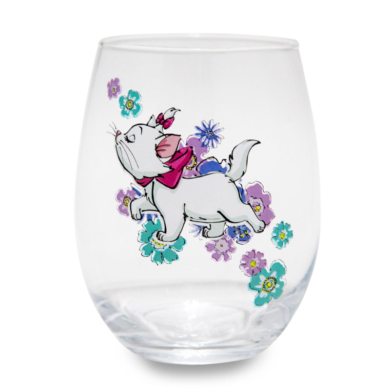 Disney Les Aristochats 20 oz. Verre à vin sans pied
