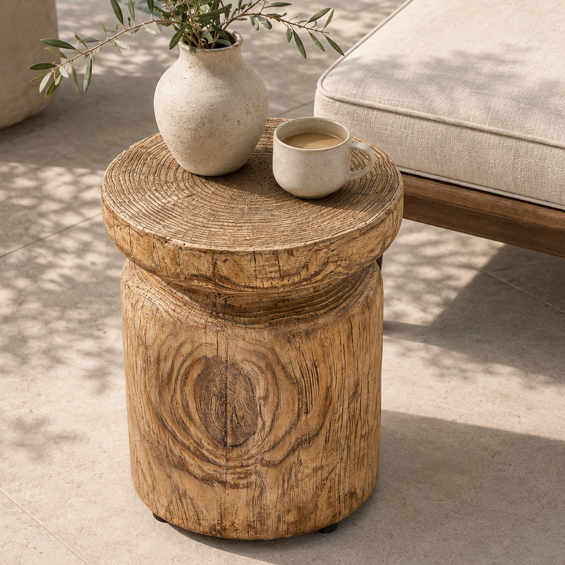 Table d'appoint d'extérieur 14,56 "Terrafab Composit