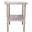 Table de travail en métal robuste 24 po x 30 po avec rouille - Matériau, dosseret pour restaurant Commercial en acier inoxydable avec charge de 440 lb, tablette réglable, surface étirée à fil facile à nettoyer