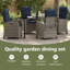 4 - Person Patio Dining Set with Rectangular Table-969948505