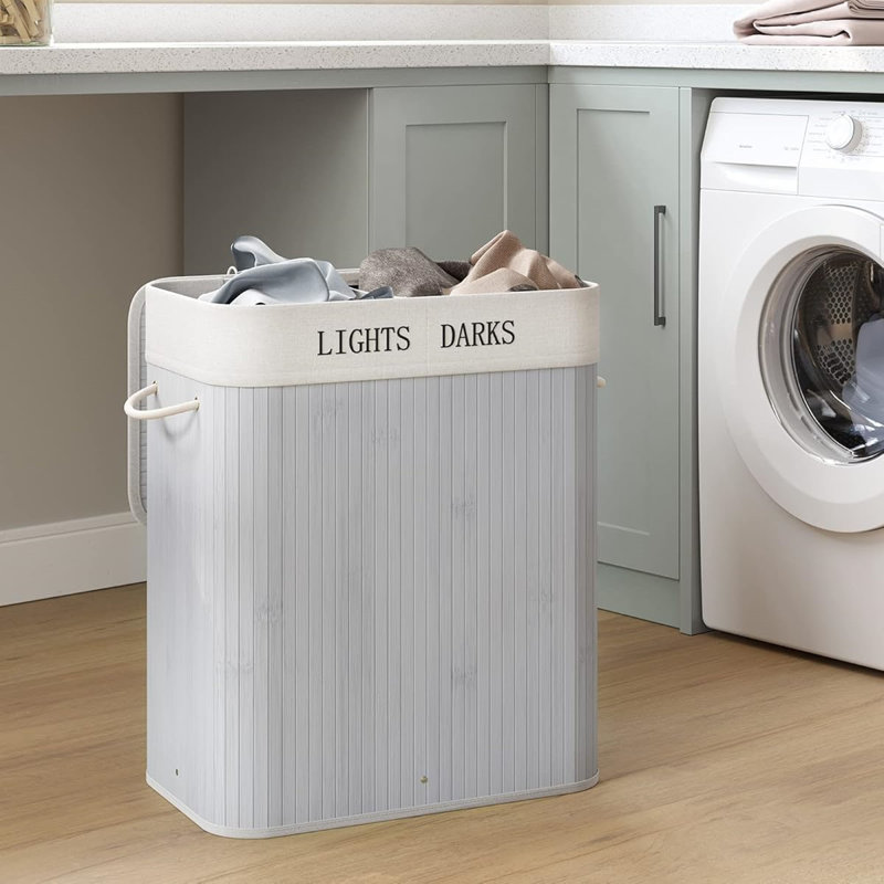 Bamboo Laundry Room Organizer