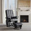 Fauteuil inclinable et oscillant pivotant à 360 ° avec repose-pieds-527609652