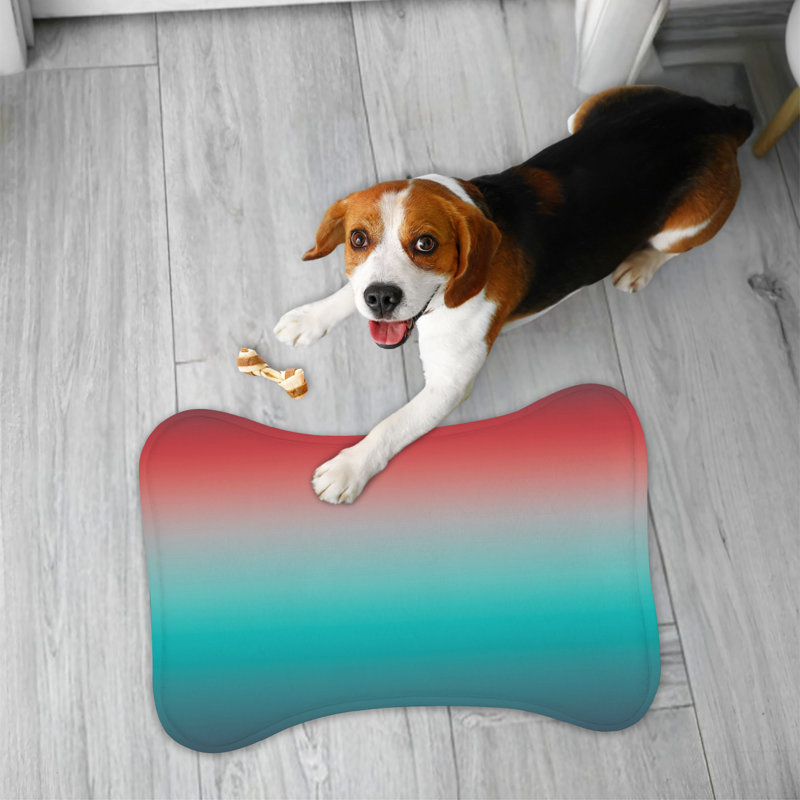 Star-Spangled - 1 Piece Bone Shape Feeding Mat