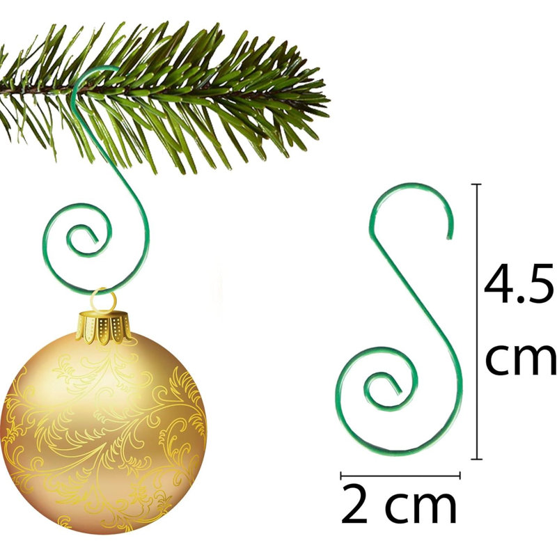 35cm PVC No Holiday Shaped Ornament, Green