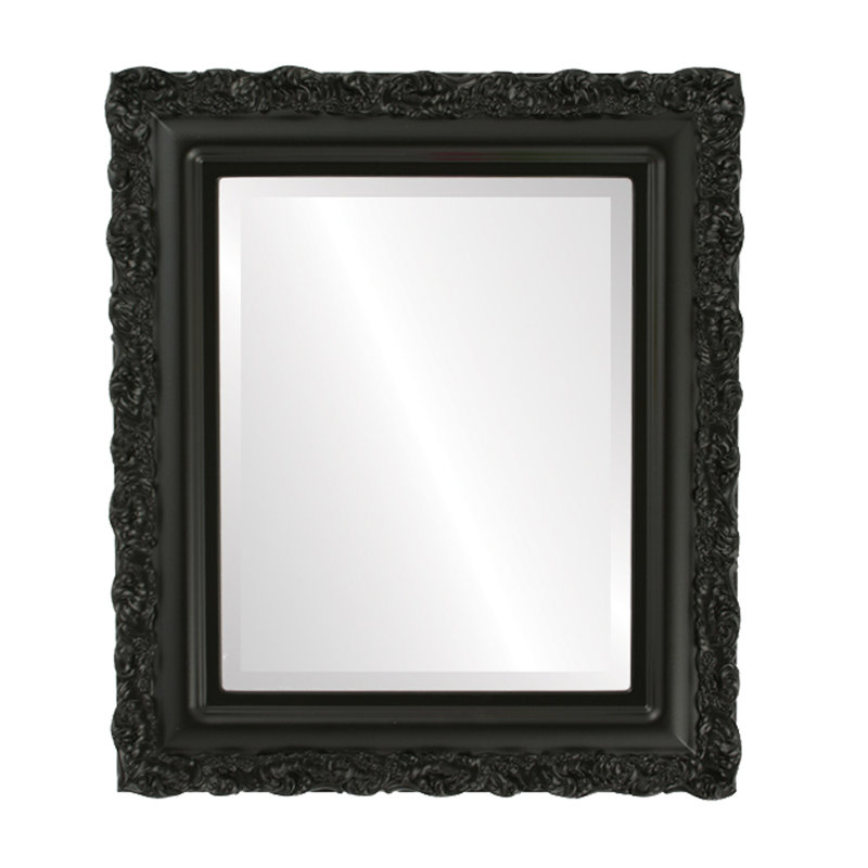 Miroir d'appoint Winegar, Noir mat, 21 po x 17 po