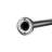 252cm Straight Fixed Shower Curtain Pole & Hook Set